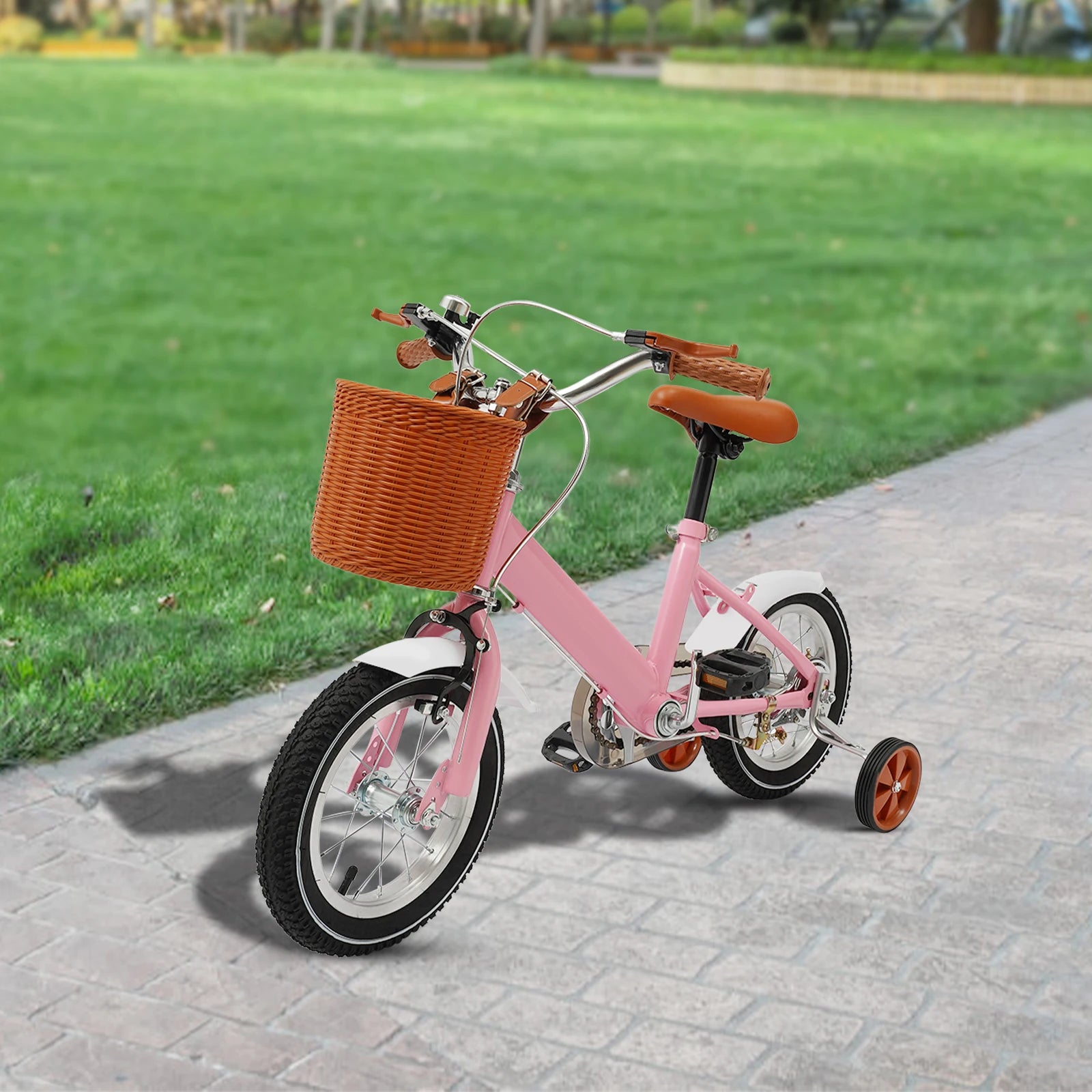 12 Inch Children's Bicycle w/Training Wheel for 2-4 Year-Old Boys and Girls, Height Adjustable Kids Bike Load Bearing 40kg Main image