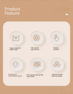 New Misting Fan Humidifying Rapid Cooling Hanging Hole Low Noise Digital Display Button Controlled Speed Fine Absorbable
