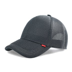 FEICUI Unisex Summer 6-Panel Baseball Cap Mesh Running Hats Pure Color Trucker Cap Breathable Outdoor Sports Quick Dry Hat