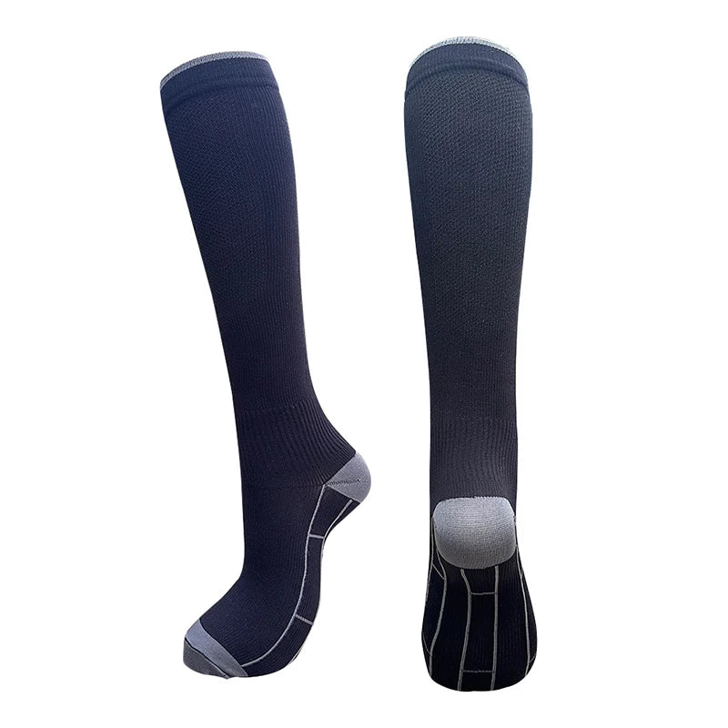 1/4 Pair Compression Socks Men Women 20-30mmhg - Circulation Support Socks Suitable Care Travel - Soft Breathable Sports Socks