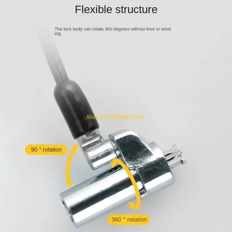 K0EA Laptop Anti Theft Lock Notebook/Laptop Cable Lock Hardware Security Cable Lock for 6x2.5mm Hole Laptops Other Devices