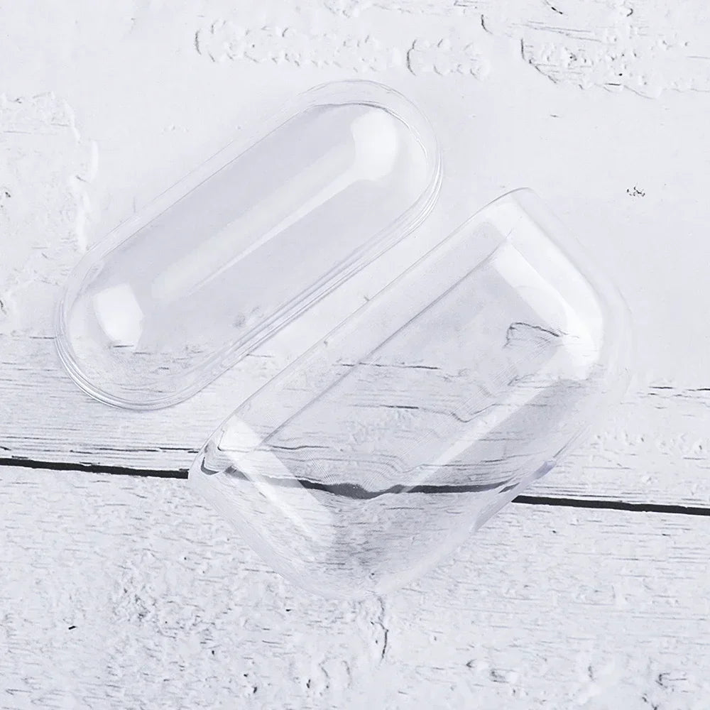 Transparent PC Earphone Case For AirPods 4 3 2 1 Pro 2 USB C Cover Hard Anti-fall Clear Headphone Coque For AirPods 4 4th Pro2