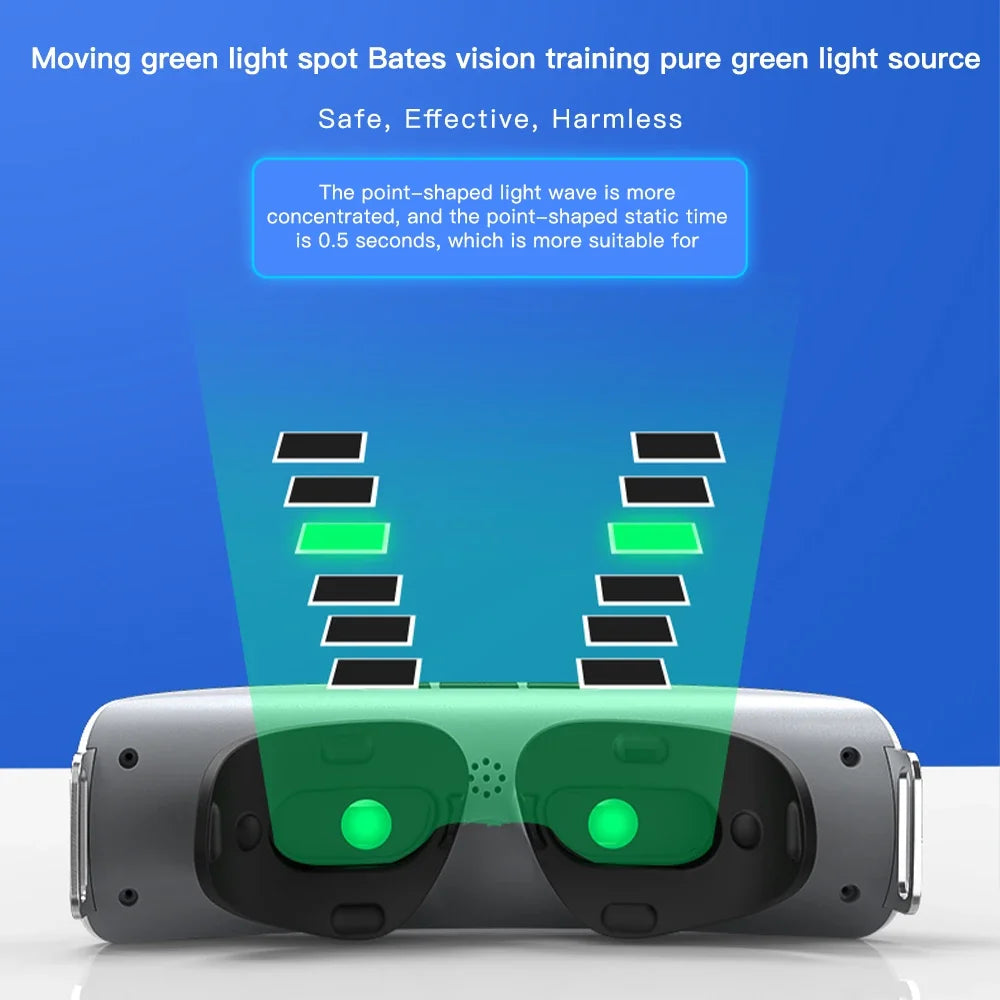 Vision recovery eye massager Green Light Vision Recovery Training Instrument Ems Acupressure Eye Protection Restore Myopia Child