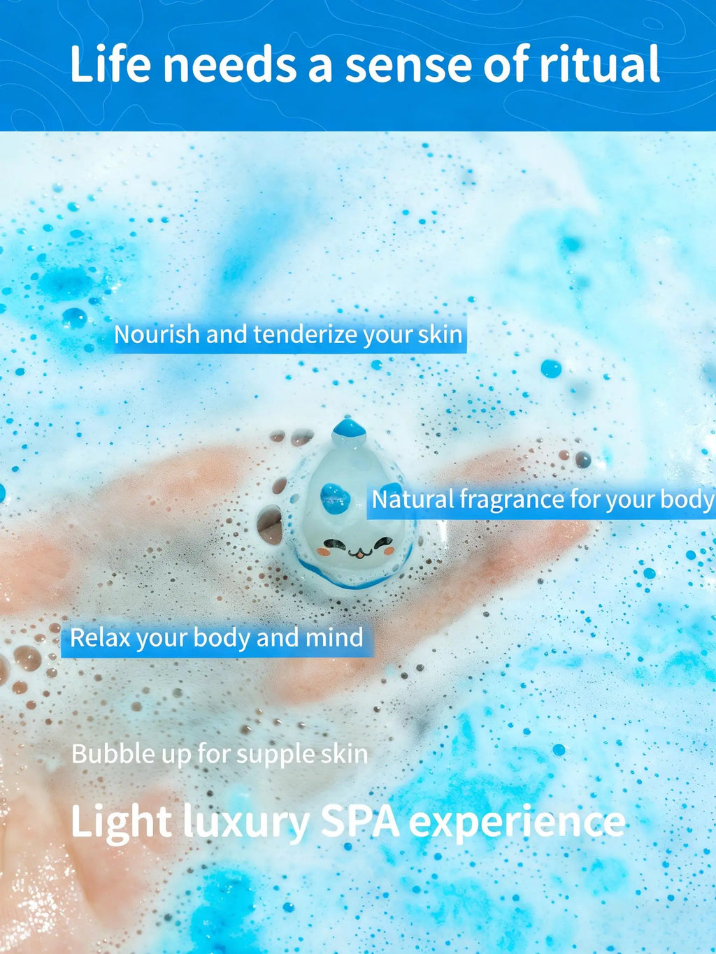 Children’s  Bath Bombs Set Bath Gift with Hidden Toys Safe Ocean Bubble Bath Perfect for Sensory Play Bathtime Fun
