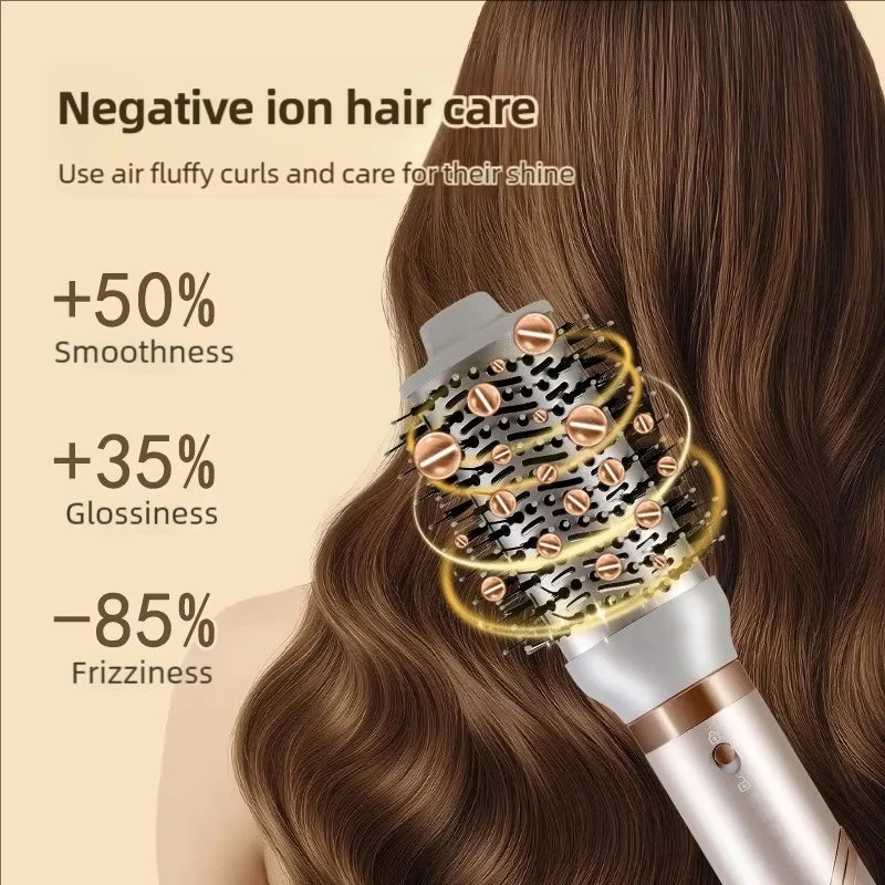 5 in 1 Handle Foldable Hair Dryer Portable Multifunctional Home Hair Dryer Negative Ion Hair Care Curling Iron Personal Styling