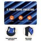 Sauna suits, women's full-body exercise jumpsuits, women's sauna suits, sweat-wicking tops, vest shaping clothes, hot jumpsuits