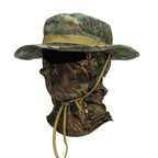 2Pcs/Set Men's Sun Protection Wide Brim Hat With Balaclava Mix Set Breathable Hunting Hat Outdoor Camping Hiking Fishing Cap
