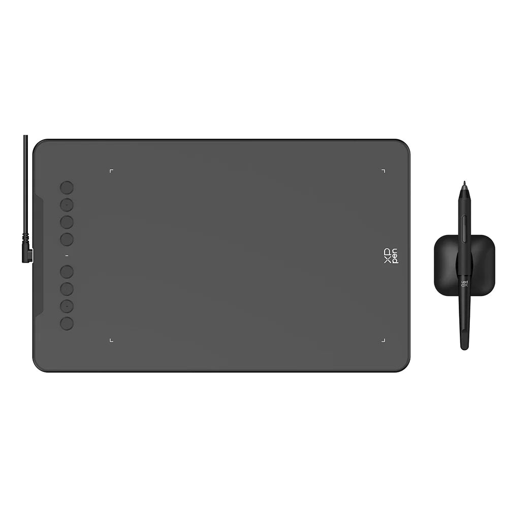 XPPen Deco 01 V3 Graphic Digital Drawing Tablet 10*6 inch 8 shortcut keys 16384 levels 60 Degrees Tilt for Windows mac Android
