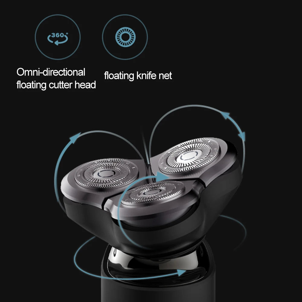 MIJIA S500 Electric Shaver Dry Wet Shaving Triple Blade Trimmer Beard Floating Head Men's Shaver Electric Razors Machine