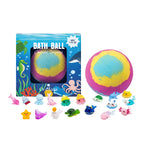 12pcs Kids Bath Bombs Set with Surprise Toys Inside Natural Organic Bubble Bath Fizzies Balls Gift for Children Holiday Gift Set