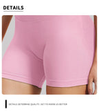 4.5''Shorts Seamless Low Ribbed Waistband Gym Shorts Scrunch Bum Yoga Shorts Booty High Stretch Running Bike Shorts