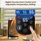 BioloMix 5-in-1 Smart Milk Frother w/LED Touch Display, Style Foam for Coffee & Lattes,Hot And Cold Foam Maker