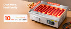 SucceBuy Commercial Electric Griddle 50-300°C Adjustable Temp Control, Stainless Steel Countertop Flat Top Grill for Steak Panc