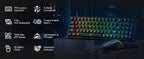 Redragon BS136 Gaming Keyboard & Mouse Combo, 75% K628 Tri-Mode Wireless RGB Mechanical Keyboard and 7200 DPI Gamer Mouse Bundle
