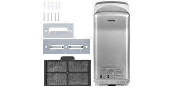 SucceBuy Hand Dryer Machinery Automatic High-speed Jet Double-sided Secure Robust Material Blade for Washroom Multicolor