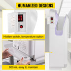 SucceBuy Hand Dryer Machinery Automatic High-speed Jet Double-sided Secure Robust Material Blade for Washroom Multicolor