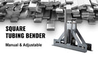 SucceBuy Manual Tube Roller Bender 1-1/2in For Mild Steel Cooper Adjustable Manual Square Rectangular Tube Bending Rolling Tool