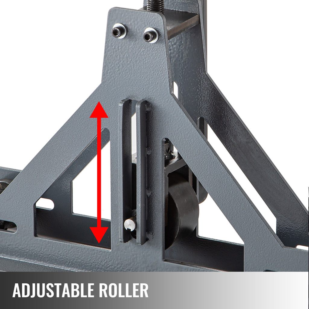 SucceBuy Manual Tube Roller Bender 1-1/2in For Mild Steel Cooper Adjustable Manual Square Rectangular Tube Bending Rolling Tool