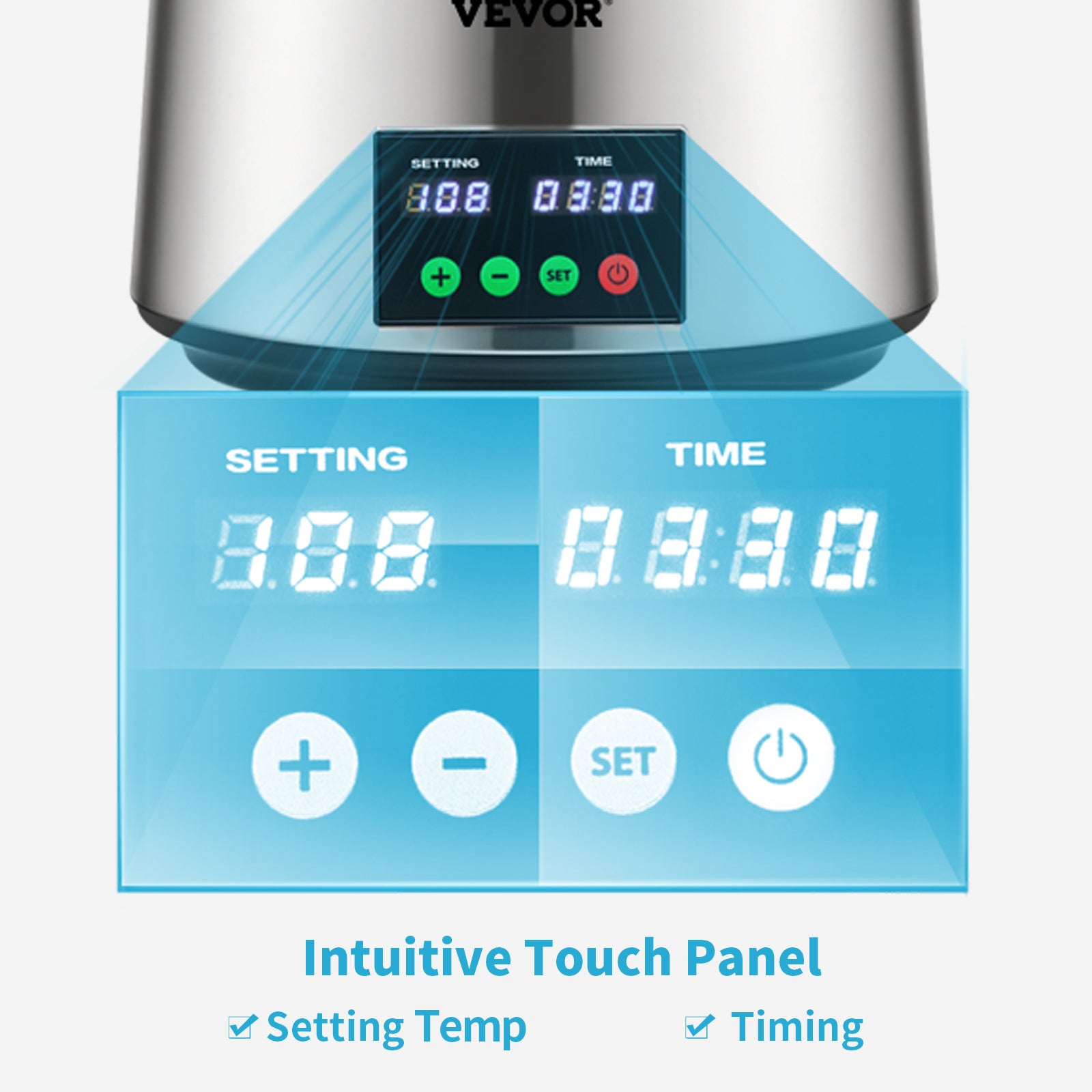 SucceBuy 4L Water Distiller Purifier Filter 1 L/H Distilling Speed Dispenser Drinking Bottle Softener Touch Screen Home Use