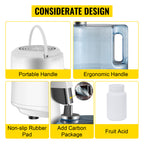 SucceBuy 4L Water Distiller Purifier Filter Dispenser Heating Drinking Bottle Softener 304 Stainless Steel Home Appliance